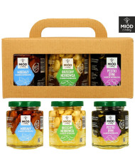 ZESTAW PREZENTOWY  | Migdały, Nerkowce, Pestki Dyni w miodzie | Eko Pudełko