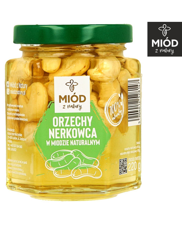 ZESTAW PREZENTOWY | Migdały, Orzechy Ziemne, Nerkowiec w Miodzie | Eko Pudełko