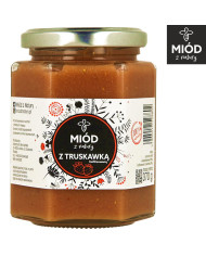 Zestaw 3 Miodów Smakowych | TRUSKAWKA, MIĘTA, CYTRYNA | Eksplozja Smaków! | 3 x 370g