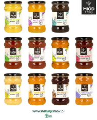 Miodowy Zestaw Prezentowy - 4 Smaki: FACELIOWY KOLENDROWY SPADZIOWY LIPOWY