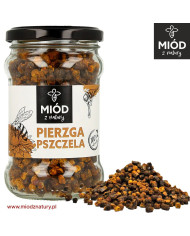 Zestaw prezentowy 4 słoiczków: Miód LIPOWY, PYŁEK pszczeli, PIERZGA pszczela, Miód FACELIOWY