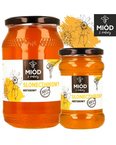 Naturalny Miód Słonecznikowy – Wysokiej Jakości Miód