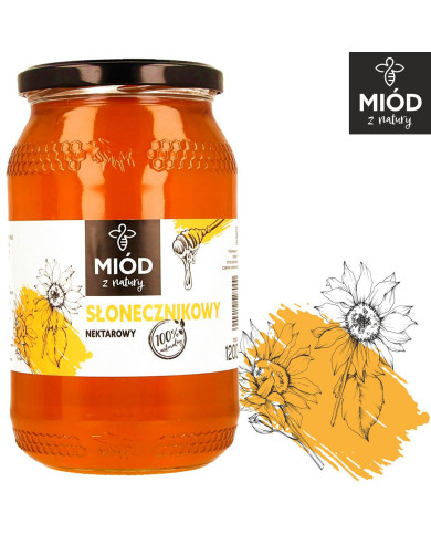 Naturalny Miód Słonecznikowy – Wysokiej Jakości Miód