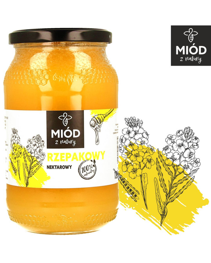 Naturalny Miód Rzepakowy – Wysokiej Jakości Miód