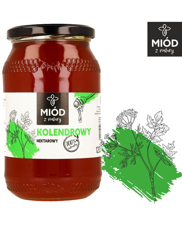 Naturalny Miód Kolendrowy – Wysokiej Jakości Miód
