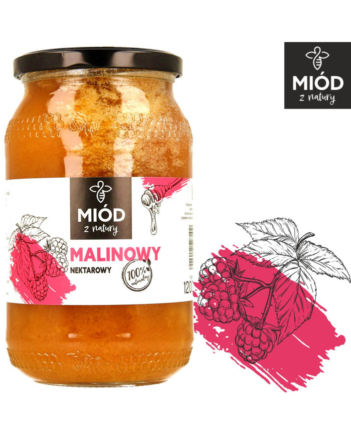 Naturalny Miód Malinowy – Wysokiej Jakości Miód