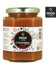 Miód Naturalny z Liofilizowaną Truskawką